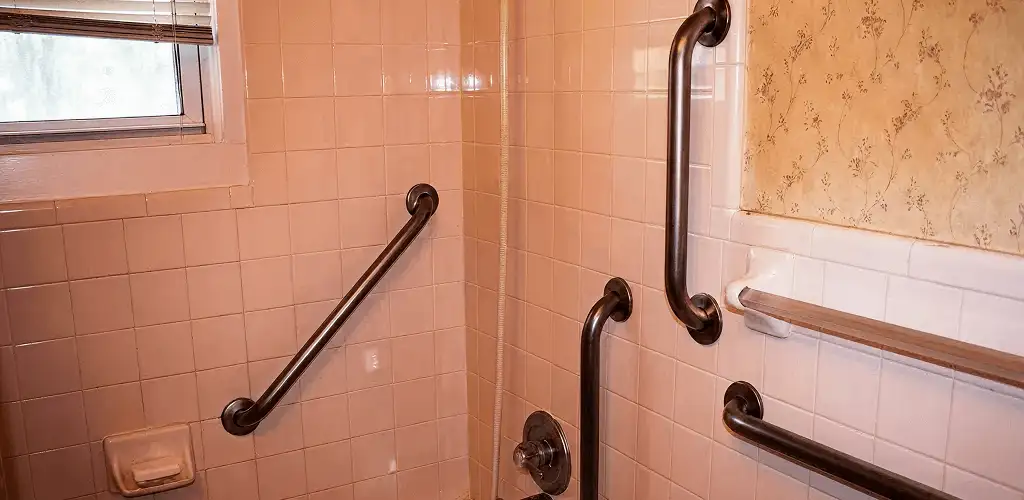Shower grab bar installation for bathroom safety and accessibility in Chula Vista, CA