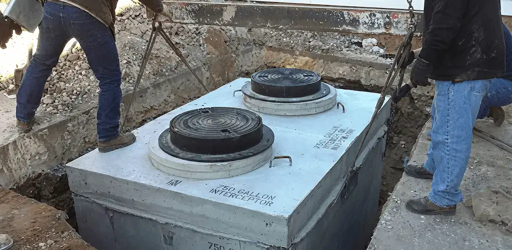 Grease trap installation for a commercial property drainage system in Chula Vista, CA